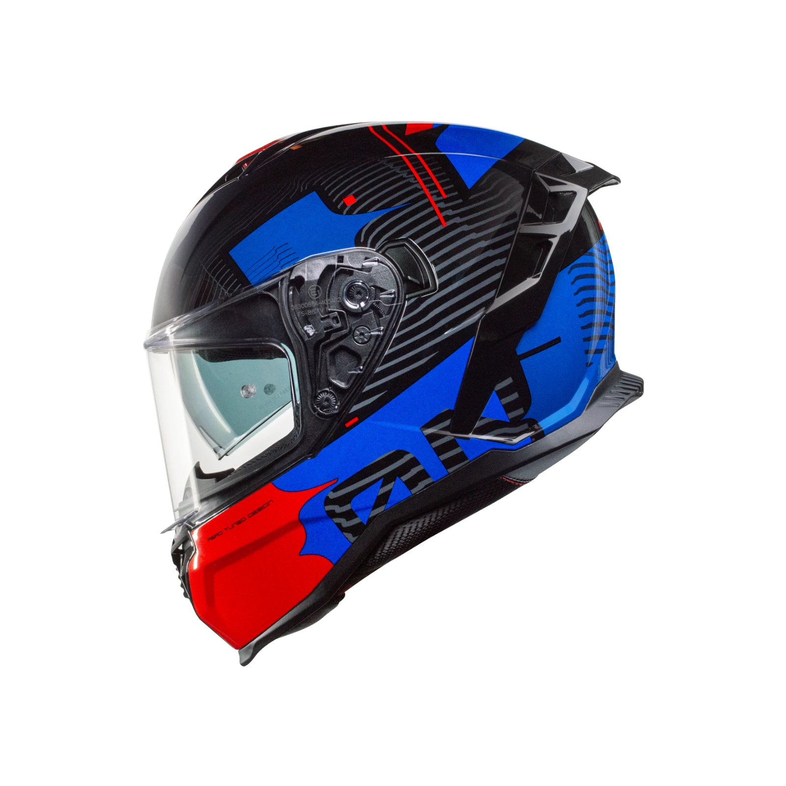 ON BLUE RED